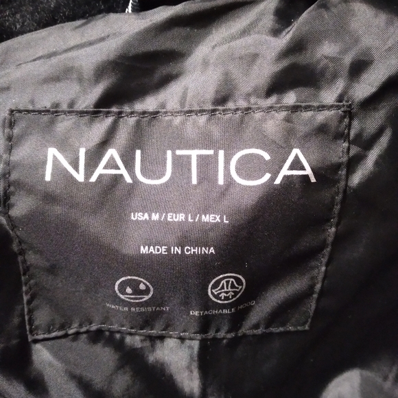 Nautica puffer jacket w/detachable hoodie (M) - Picture 6 of 10